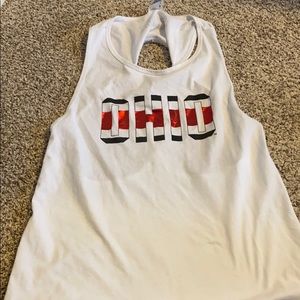Victoria's Secret pink Ohio State tank top